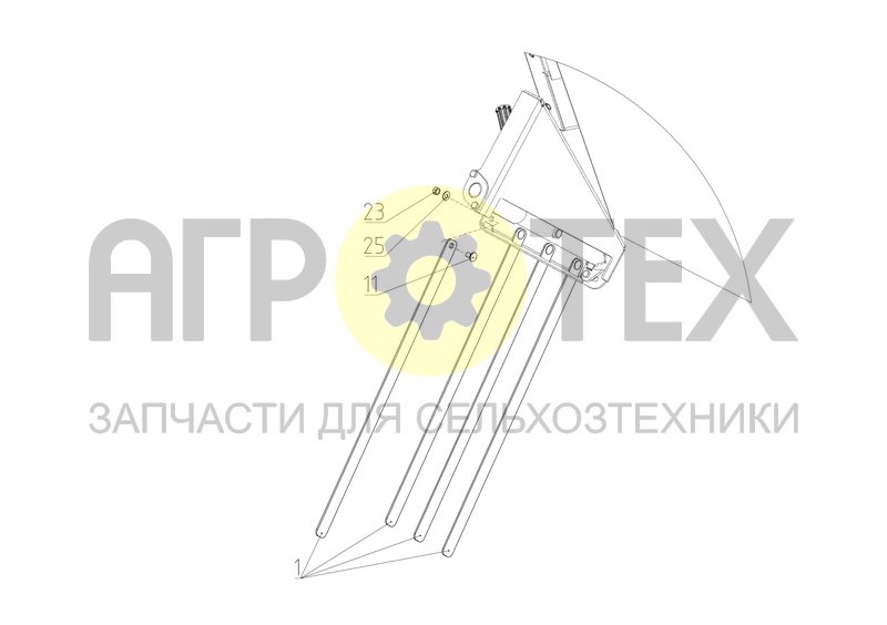 Чертеж Установка полос сузителей (161.14.00.560)